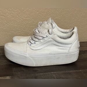 Classic White Vans Women's Sneakers